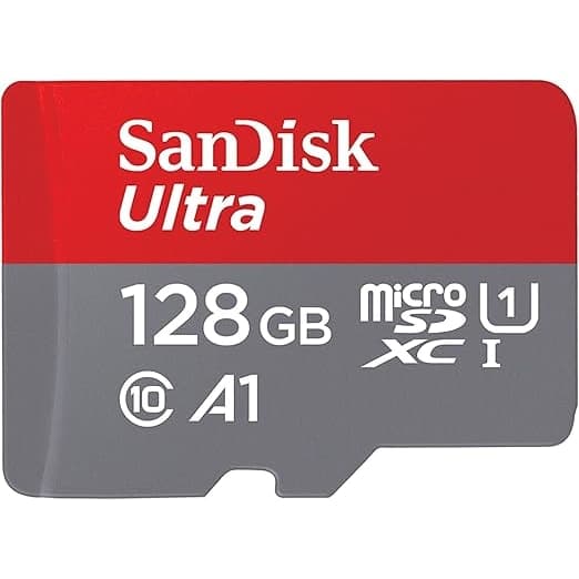 SanDisk 128 Go Ultra microSDXC, Carte micro sd + adaptateur SD