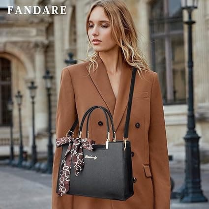 FANDARE Sac à Main Femme Sac à Bandouliere Grande Capacité Sacs