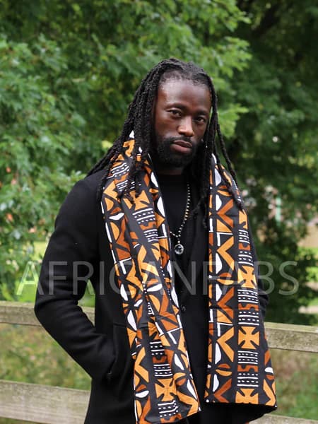 SET ÉCHARPE + CHAUSSETTES - Imprimé africain Echarpes d'hiver