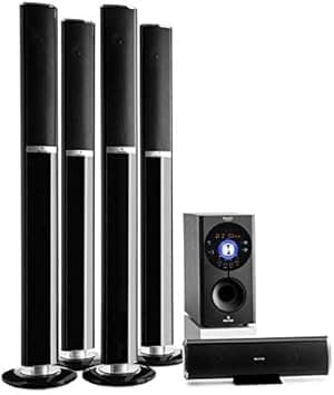 AUNA Areal 652 - Système Son Surround 5.1, Home cinéma, Puissanc