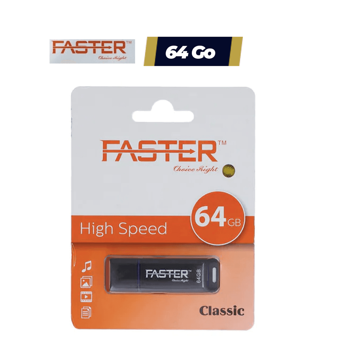 Clé USB FASTER 64 Go