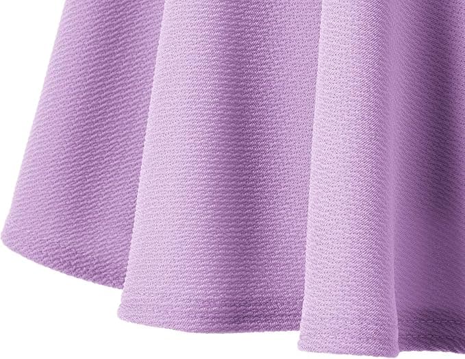Urban Coco Women's Basic Versatile Stretchy Flared Casual Mini
