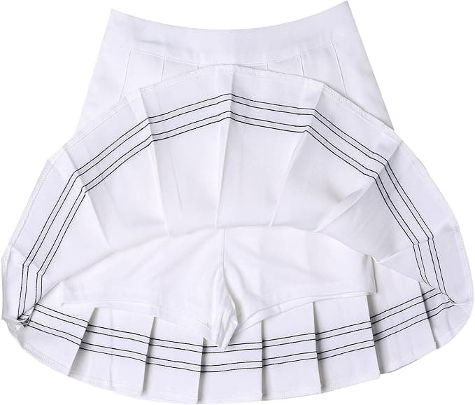 Hoerev Femmes Filles Évasé Casual Mini École Tennis Patineur