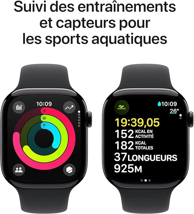 Apple Watch Series 10 (46 mm GPS) Montre connectée avec Boîtier