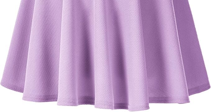 Urban Coco Women's Basic Versatile Stretchy Flared Casual Mini