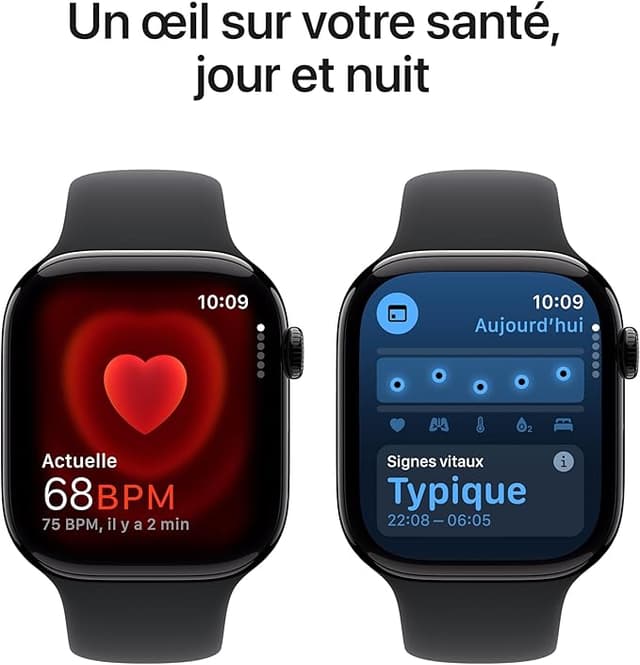 Apple Watch Series 10 (46 mm GPS) Montre connectée avec Boîtier