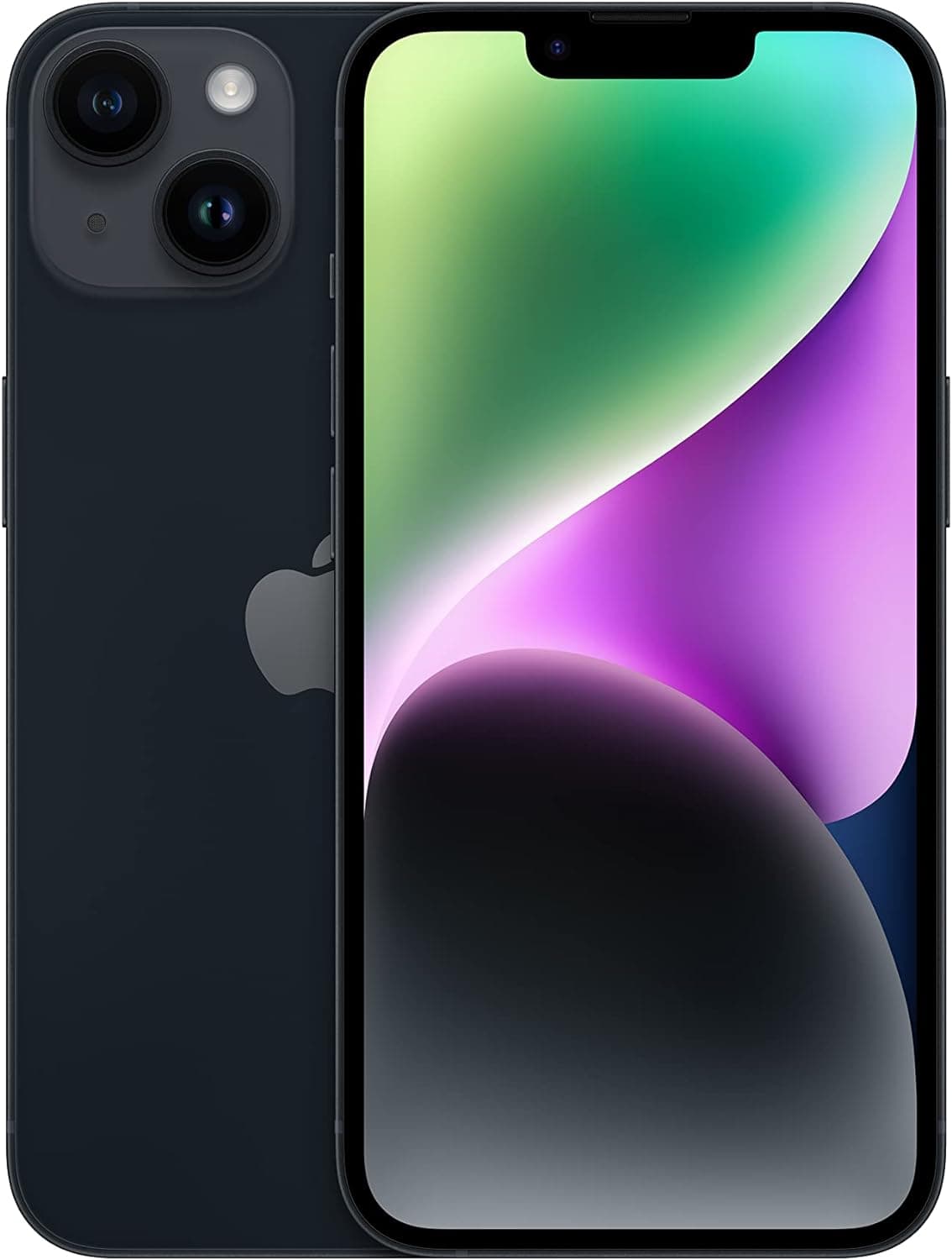 Iphone 14 - 6.1" - 256Go/4Go - 12MP/12MP - 1 Nano sim physique et 1 e-sim - A15 Bionic chip - 4325mAh - 12 mois