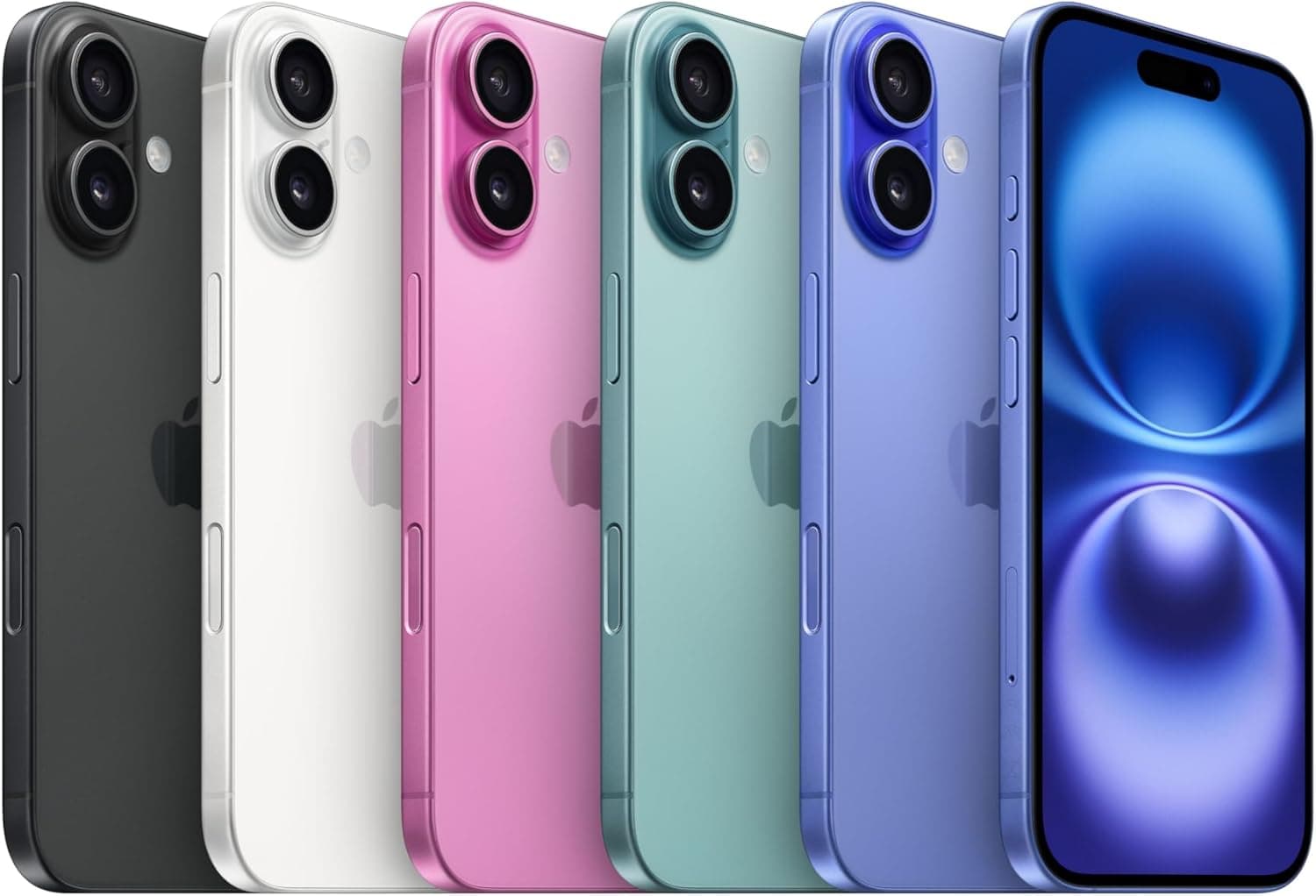 iPhone 16 - 128 Go - 8Go RAM - 6,1" - Apple A18 - 1 Nano SIM physique et 1 e-SIM - 48MP+12MP /12MP - 3561mAh - Garantie 12 mois