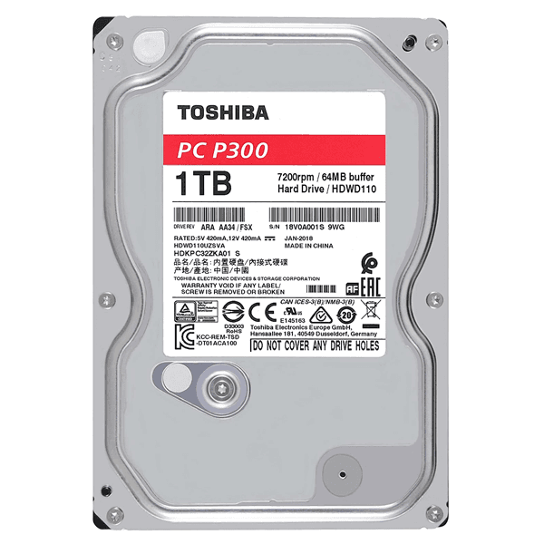 Disque Dur TOSHIBA 1000 Go HDD Interne