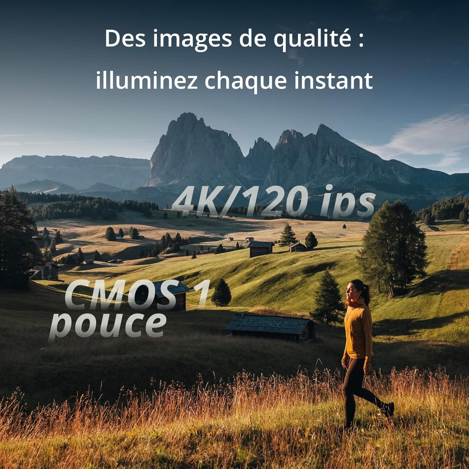 DJI Osmo Pocket 3 Créateur Bundle, camera vlog CMOS 1'' et Vidéo