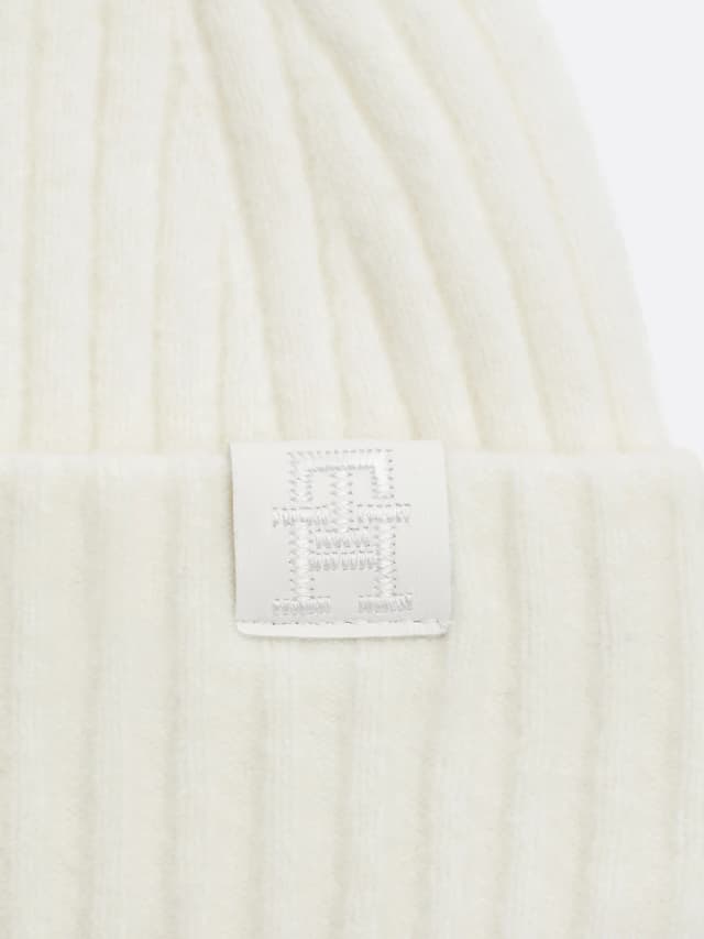 Bonnet duveteux en laine mélangée