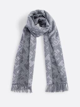 Écharpe TH Monogram en pure laine