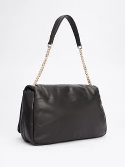 Sac porté épaule Turn Lock en cuir lisse