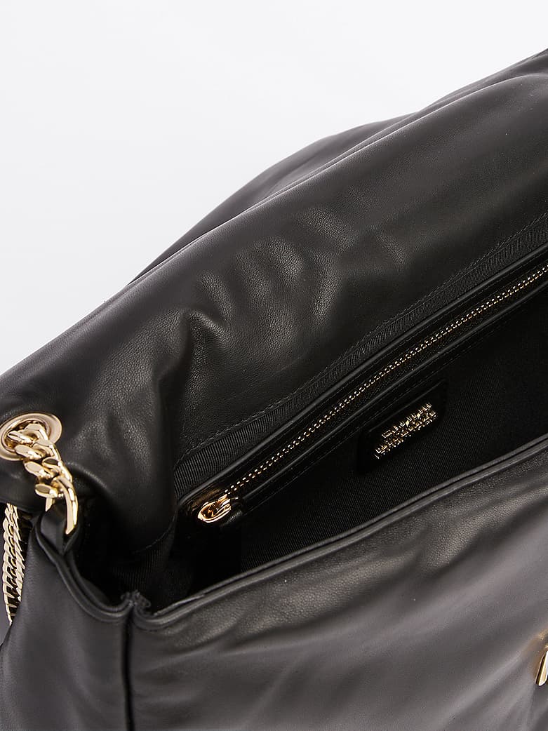 Sac porté épaule Turn Lock en cuir lisse