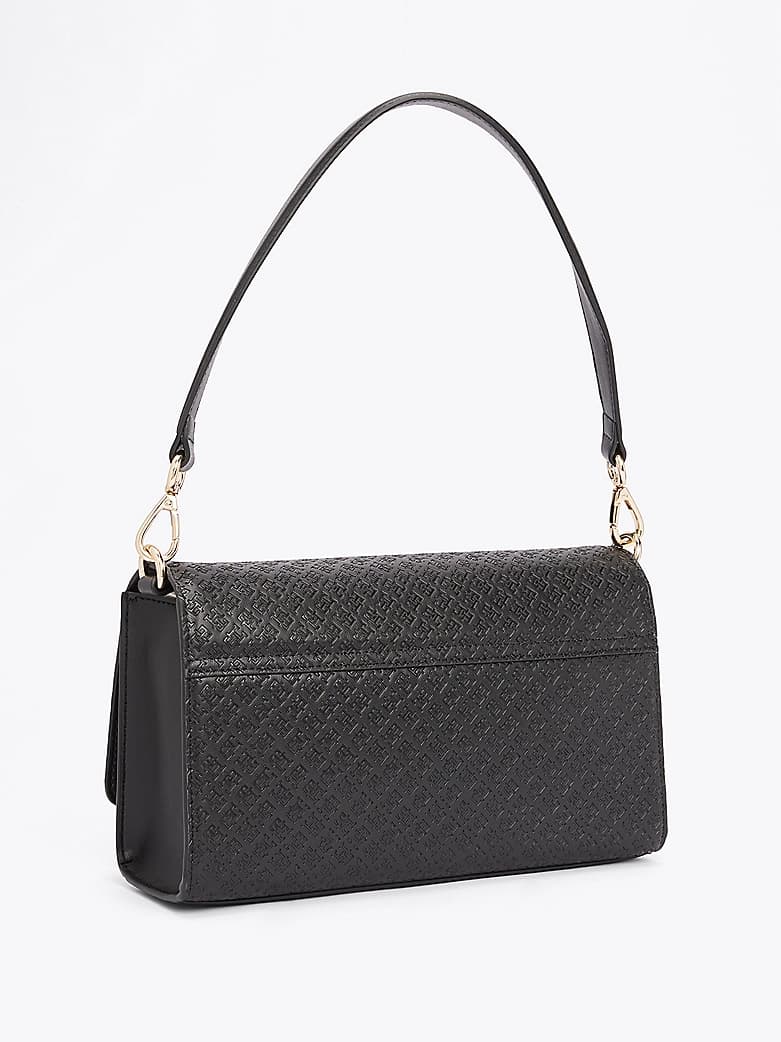 Sac porté épaule à monogramme TH gaufré