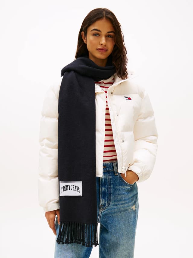 Écharpe Varsity à franges et logo