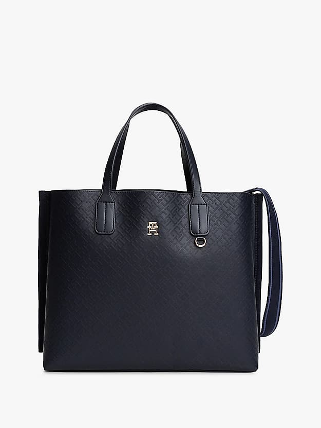 Sac bandoulière à monogramme TH embossé