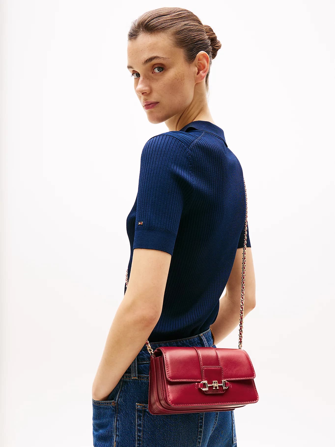 Sac bandoulière Heritage en cuir à mors