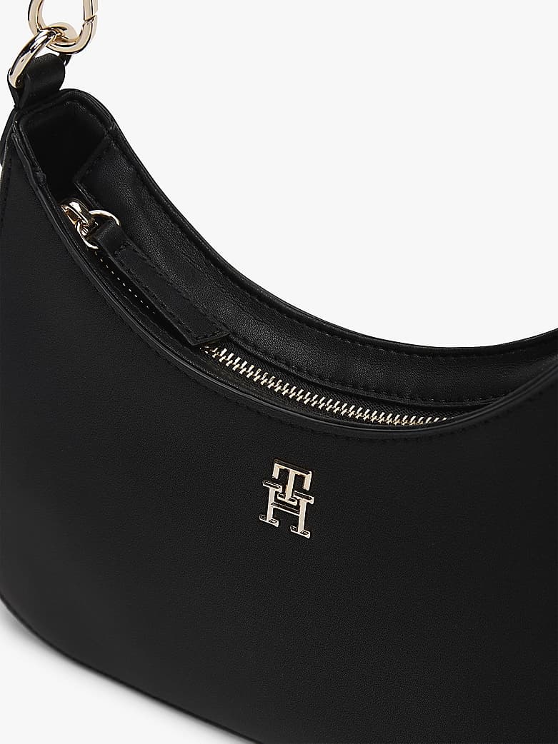 Sac porté épaule à plaque monogramme TH
