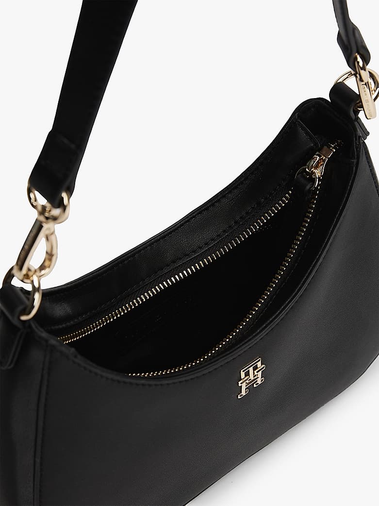 Sac porté épaule à plaque monogramme TH