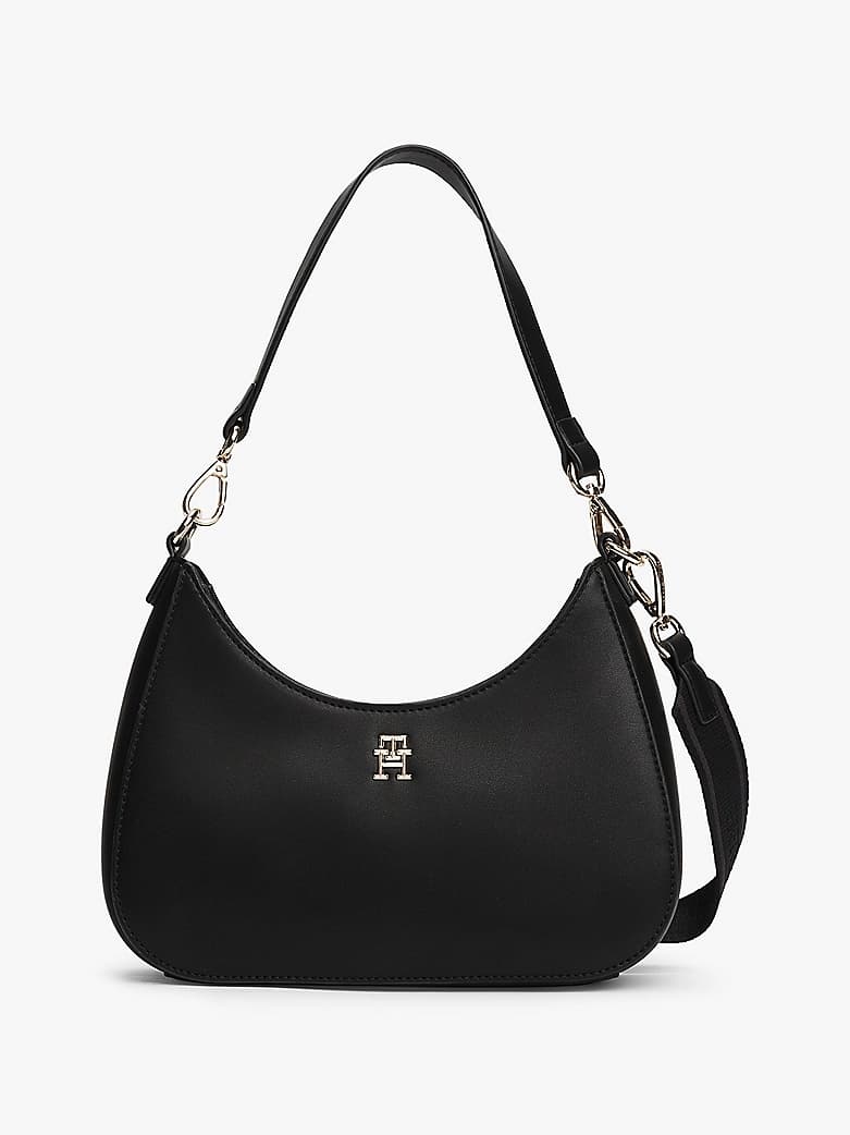 Sac porté épaule à plaque monogramme TH