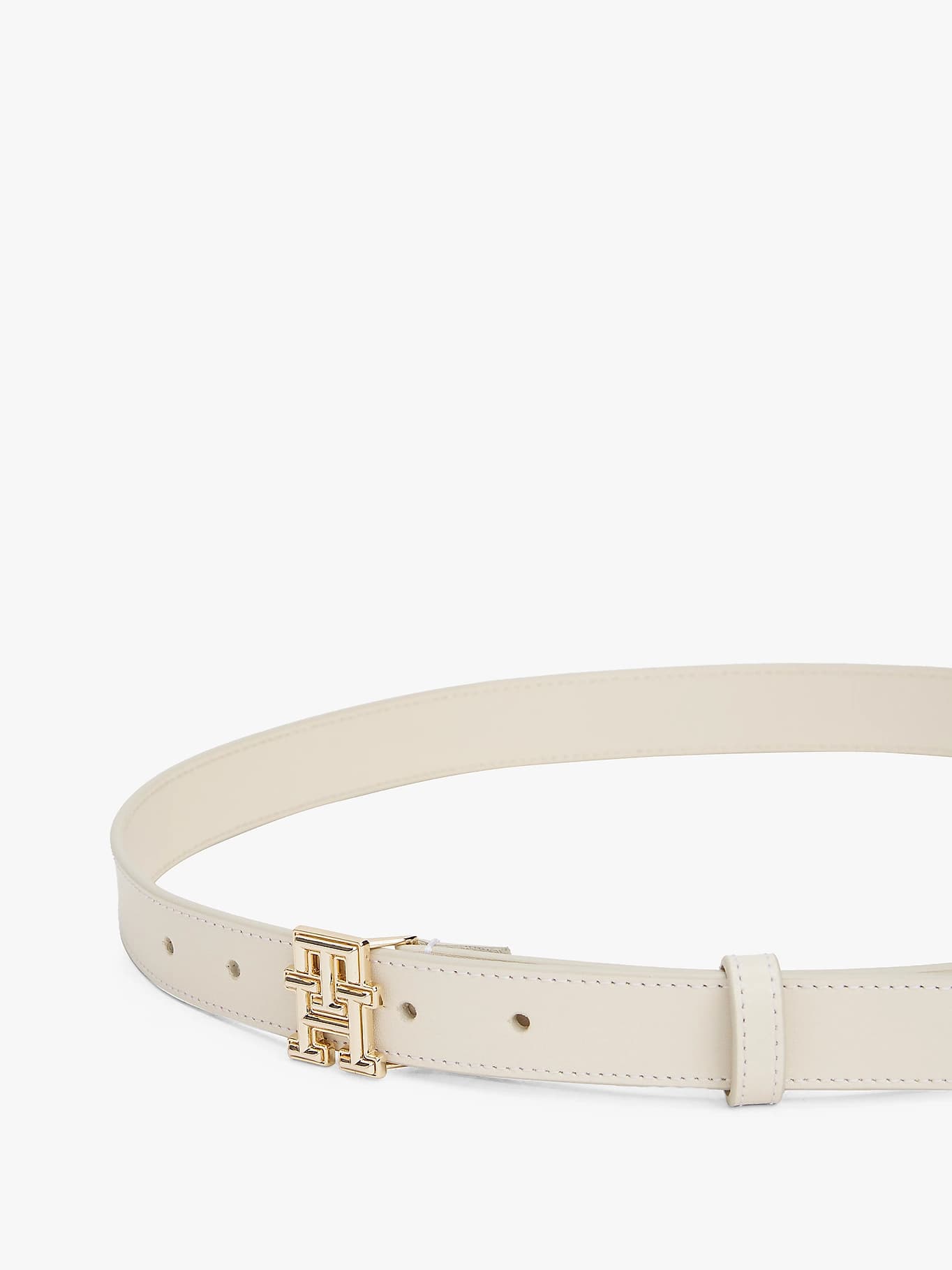 Ceinture en cuir à monogramme TH