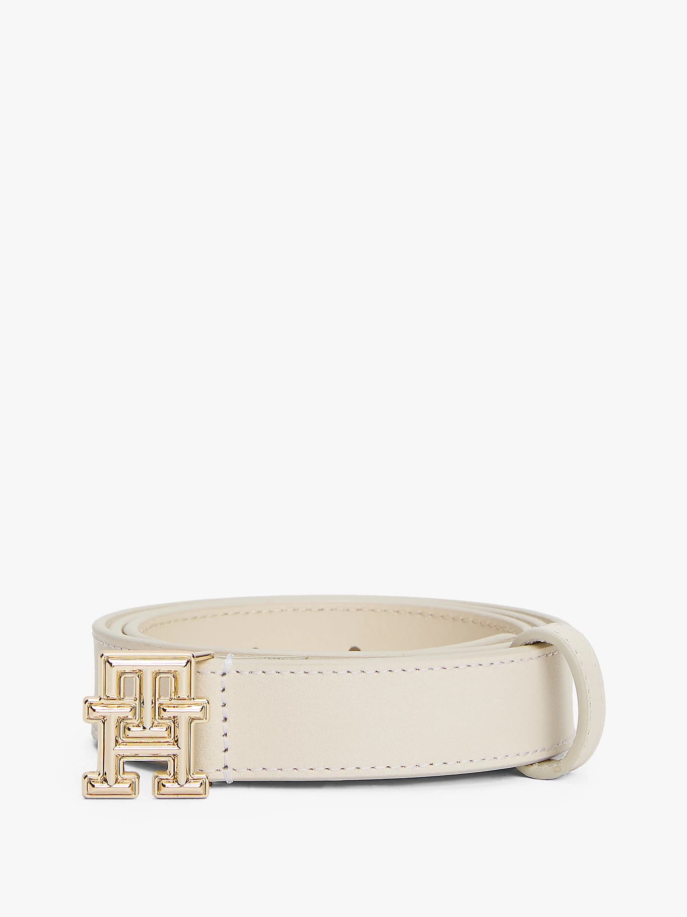 Ceinture en cuir à monogramme TH