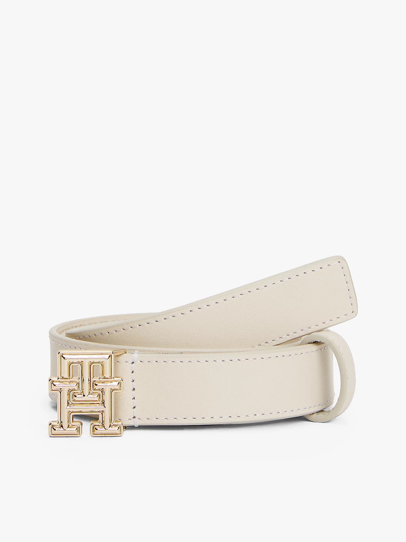 Ceinture en cuir à monogramme TH
