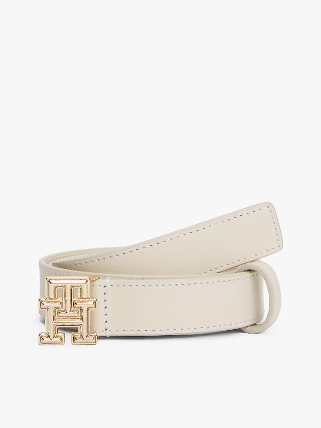 Ceinture en cuir à monogramme TH