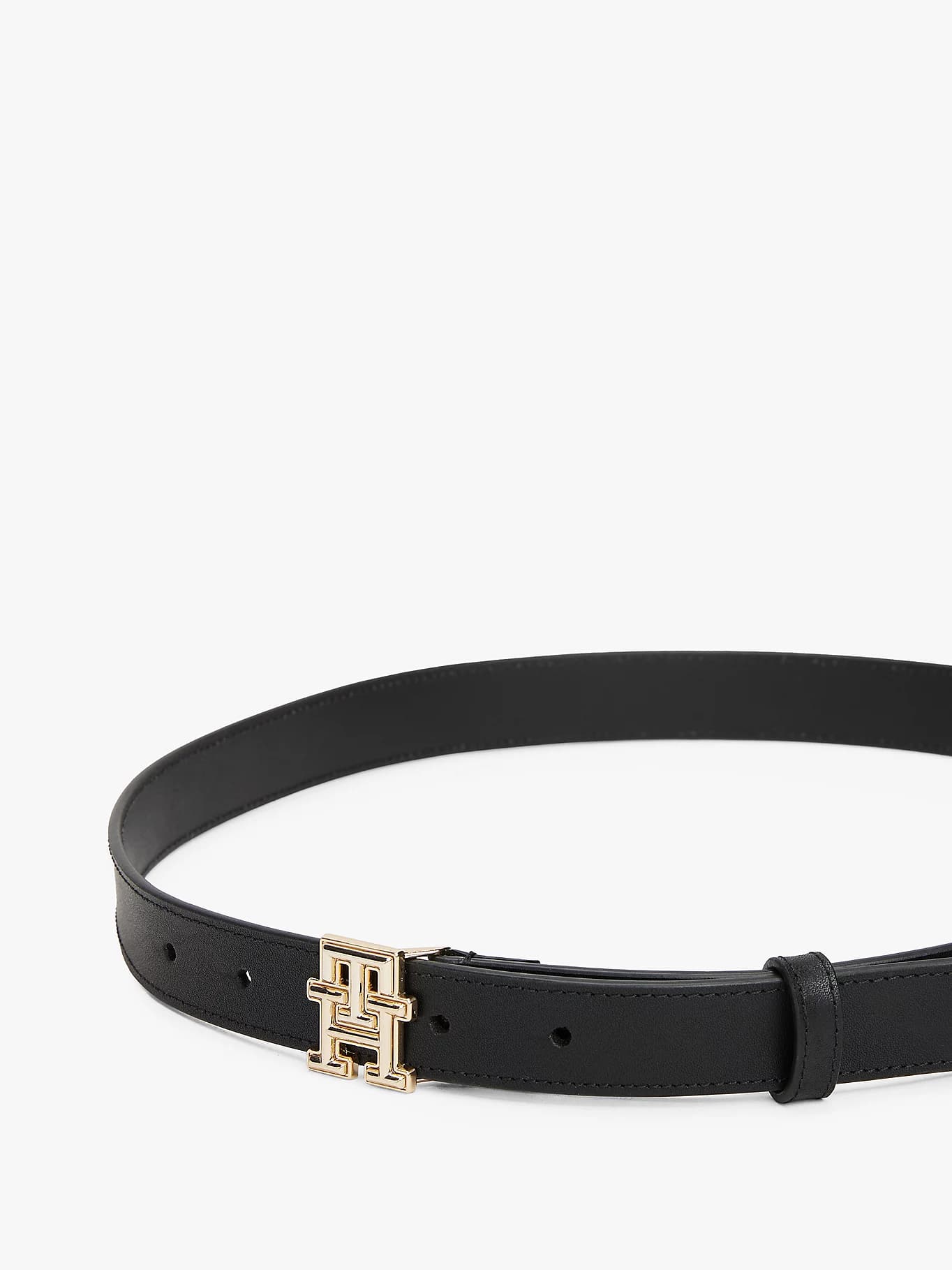 Ceinture en cuir à monogramme TH