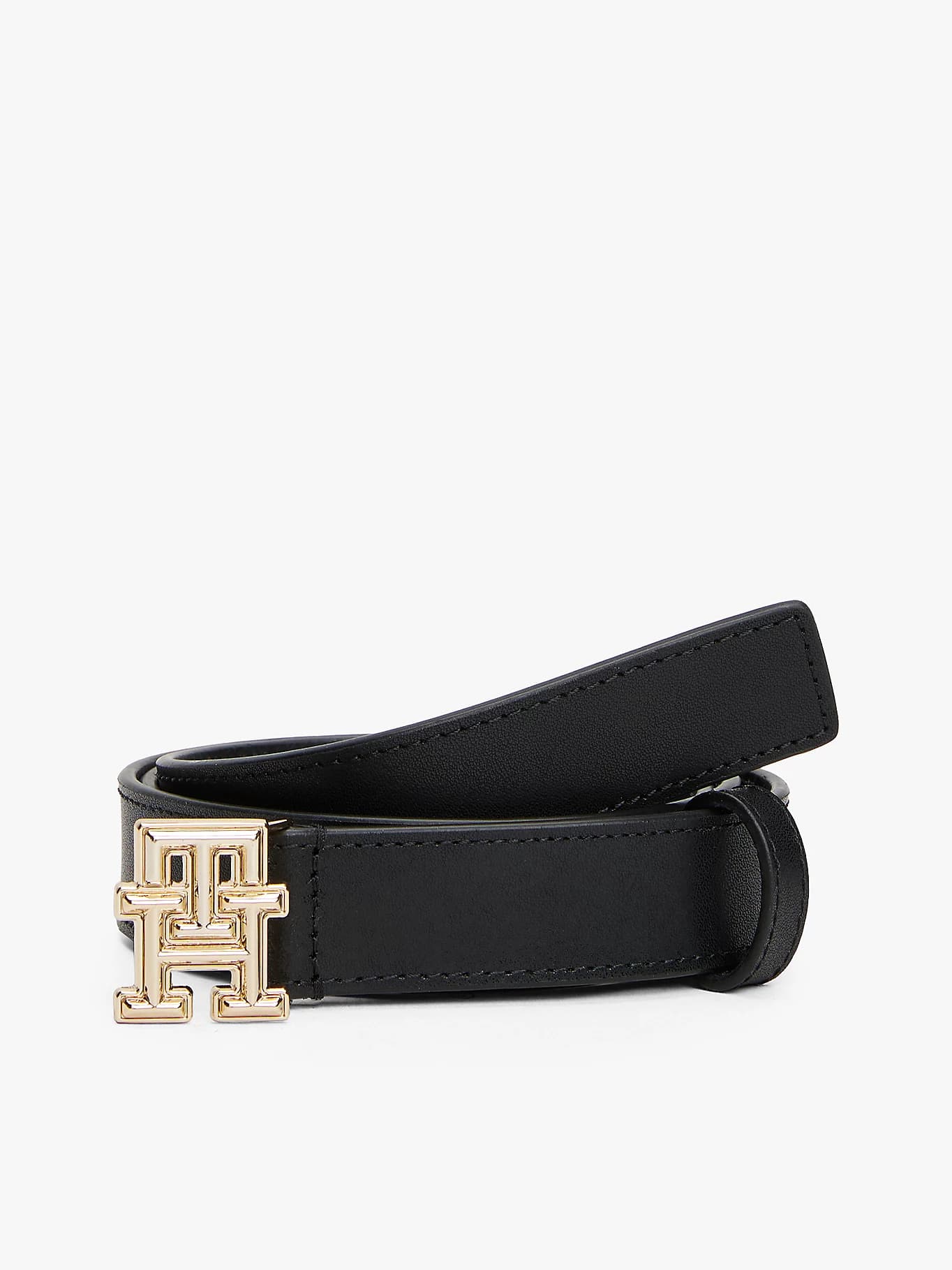 Ceinture en cuir à monogramme TH