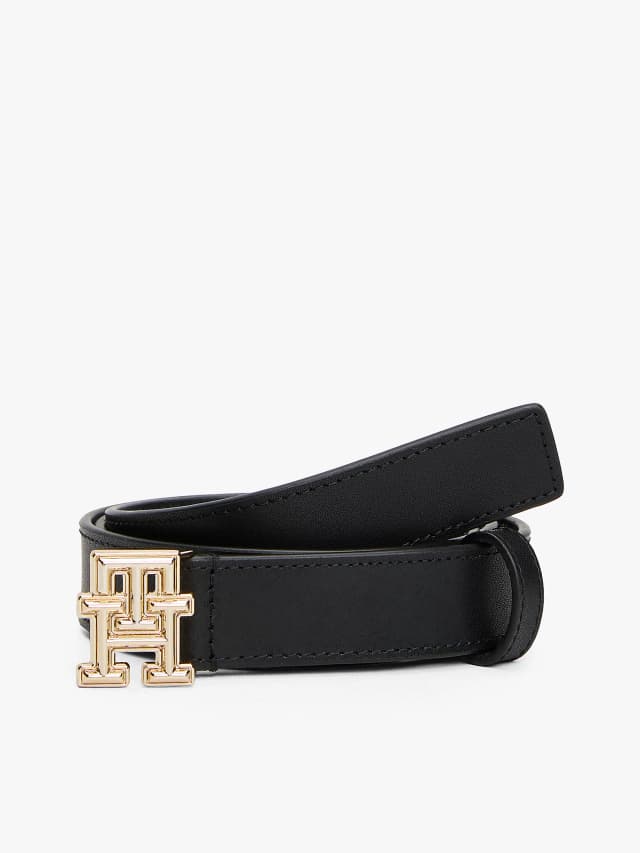 Ceinture en cuir à monogramme TH