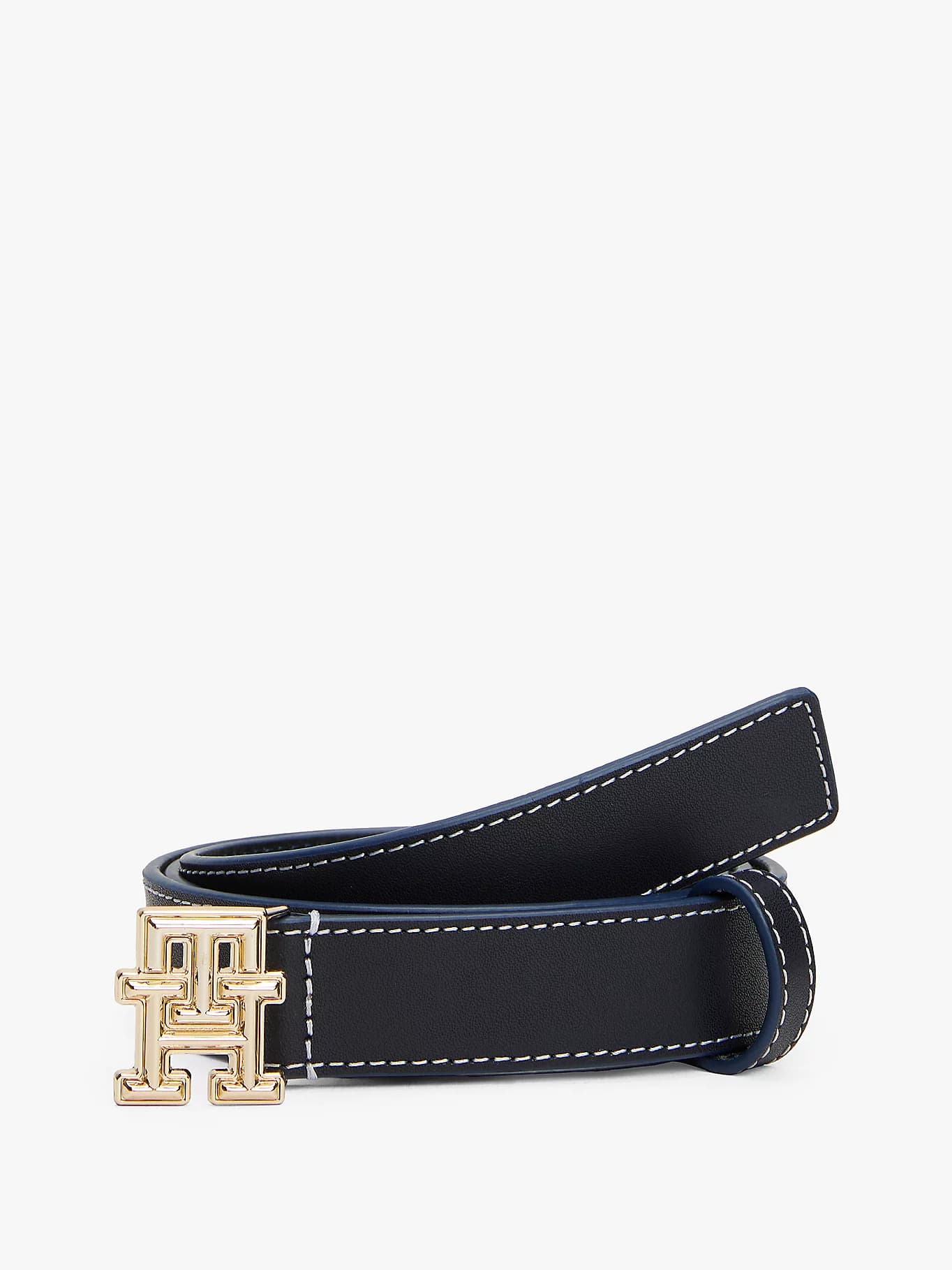 Ceinture en cuir à monogramme TH