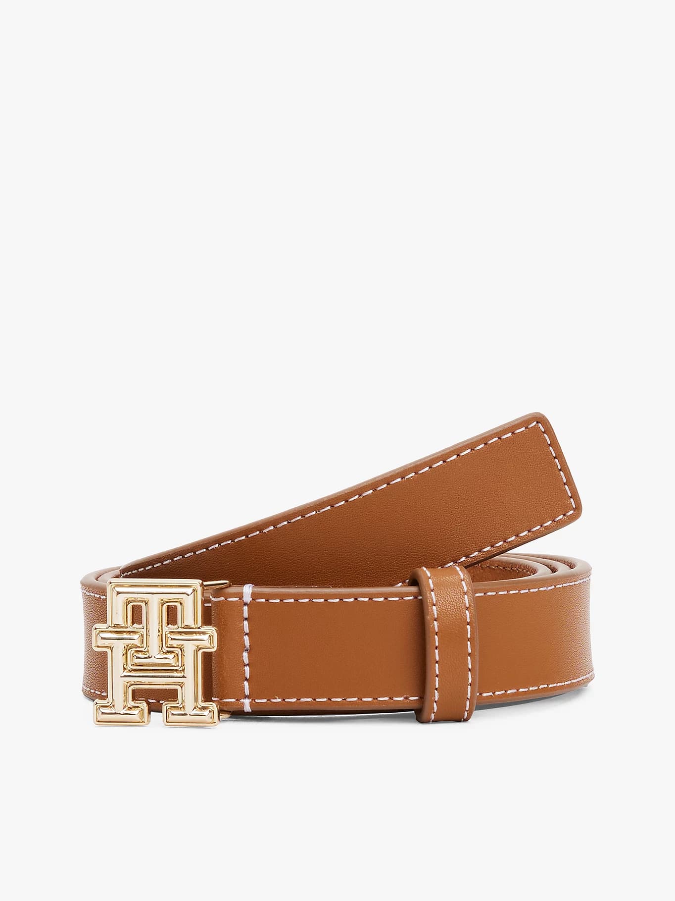Ceinture en cuir à monogramme TH