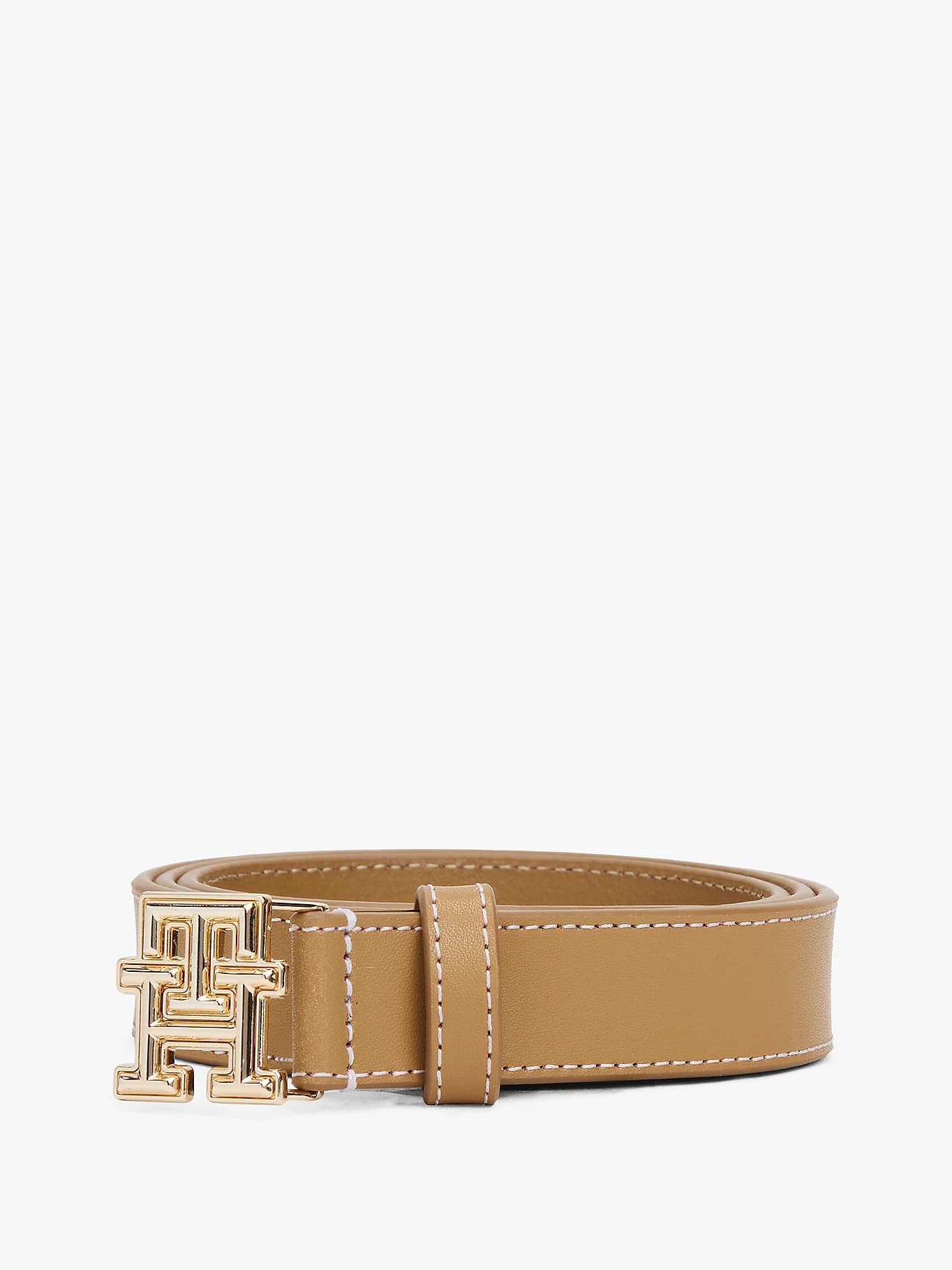 Ceinture en cuir à monogramme TH