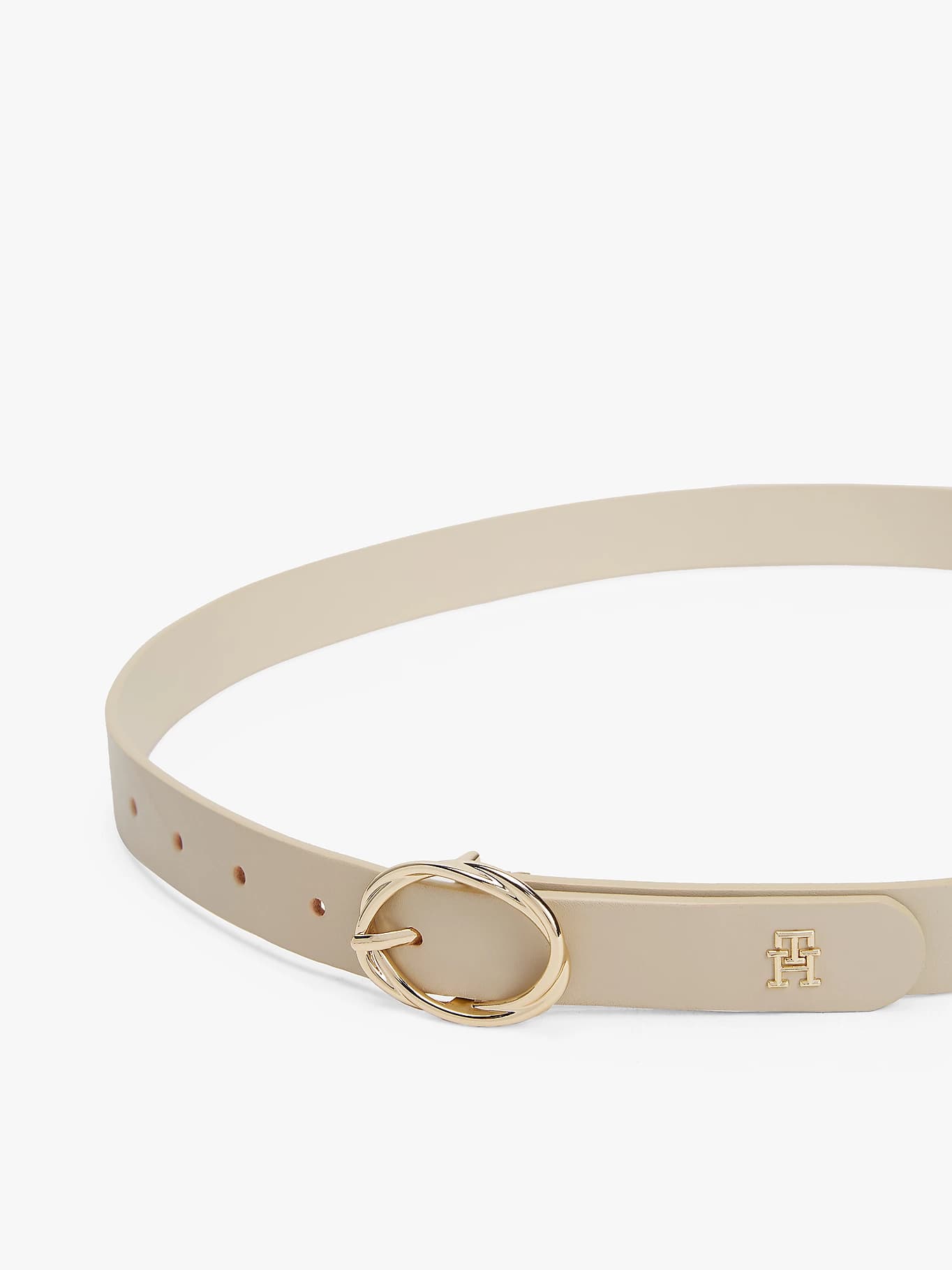 Ceinture Chic en cuir à boucle ovale
