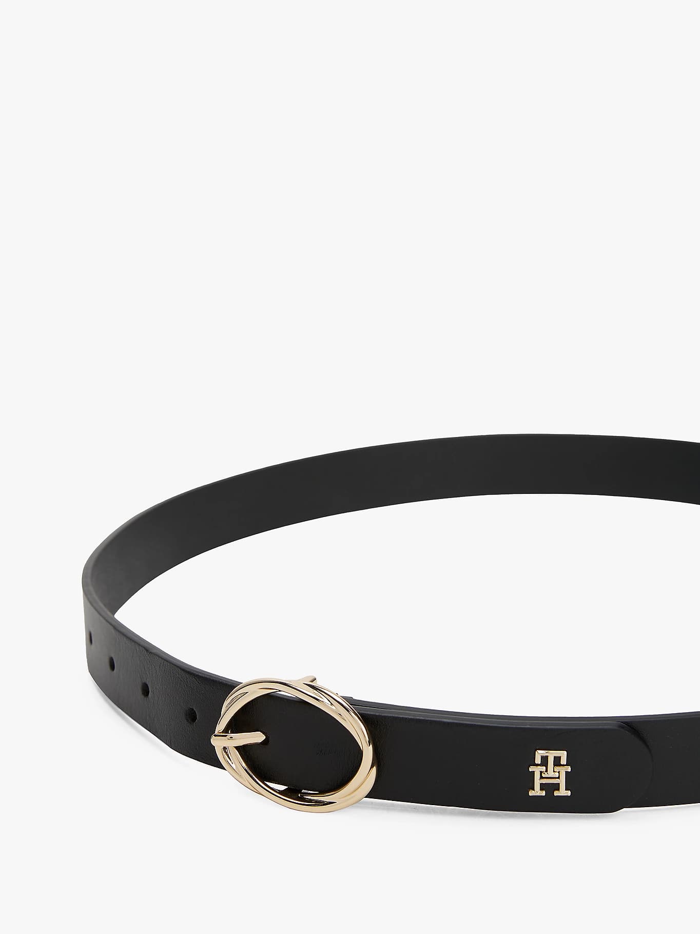 Ceinture Chic en cuir à boucle ovale