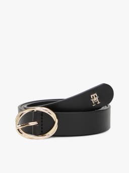 Ceinture Chic en cuir à boucle ovale