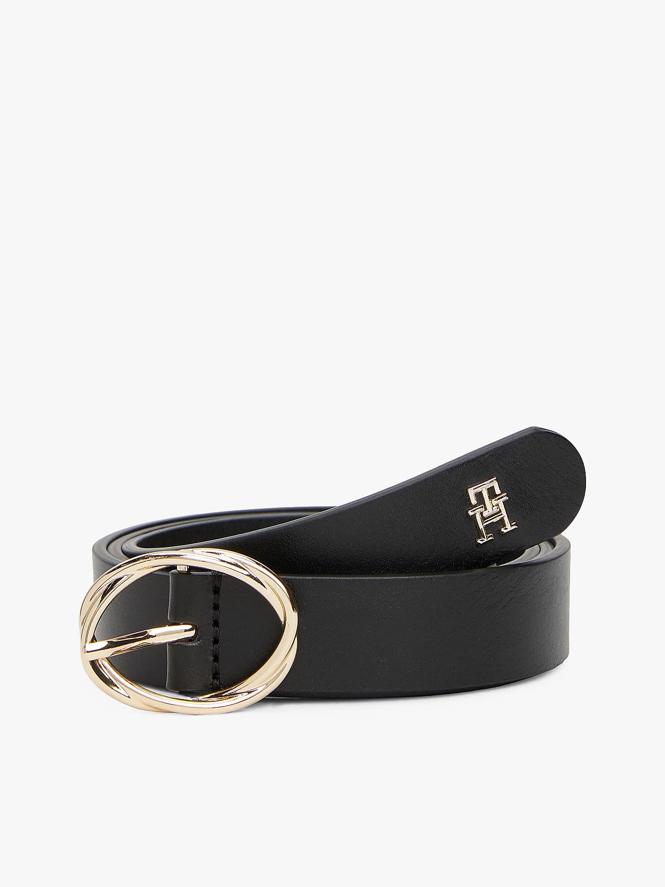 Ceinture Chic en cuir à boucle ovale