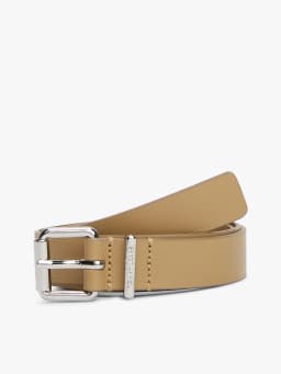 Ceinture en cuir à logo en relief