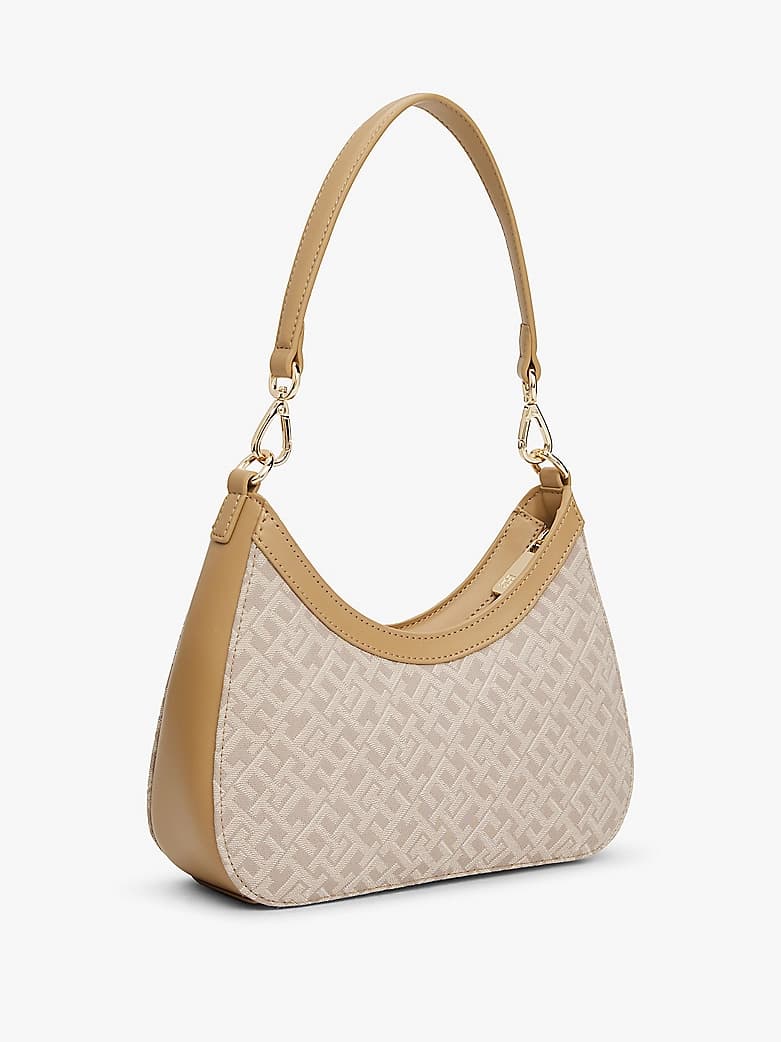 Sac bandoulière en jacquard à monogramme TH