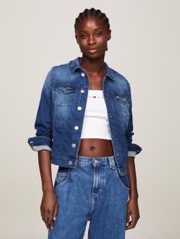 Veste en denim de pur coton