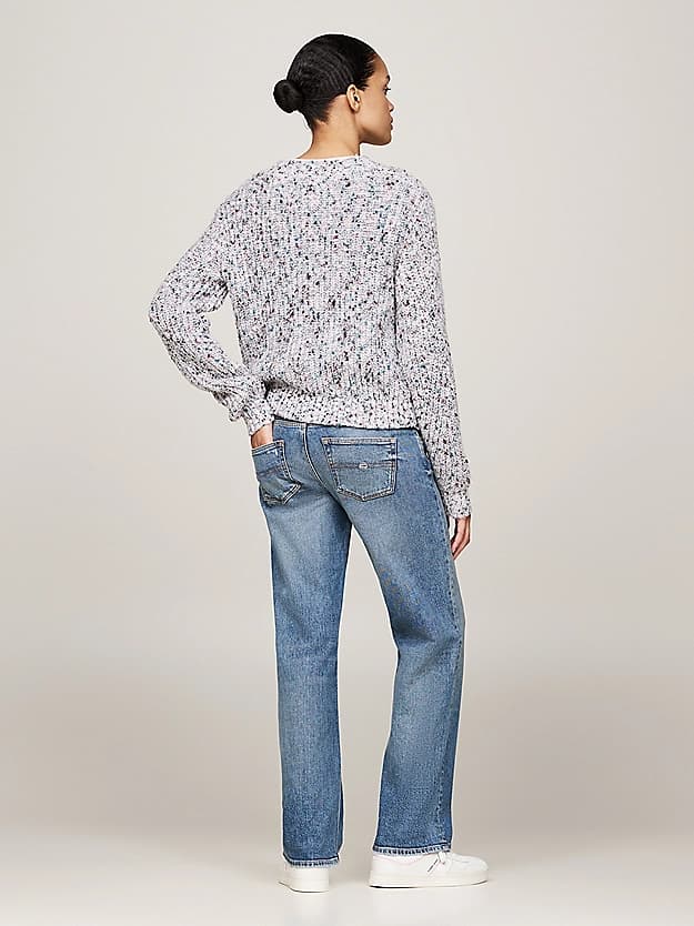 Cardigan en laine chinée Tommy Badge
