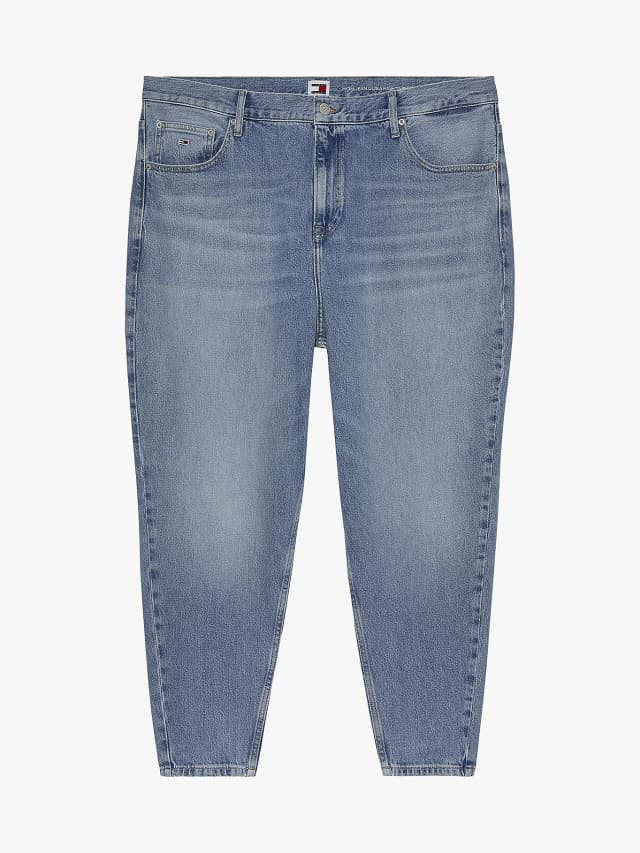 Jean fuselé mom Curve délavé taille haute