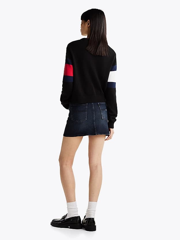 Pull décontracté à drapeau colour-block