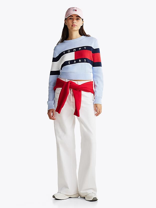 Pull décontracté à drapeau colour-block