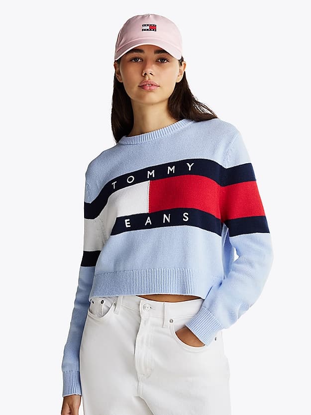 Pull décontracté à drapeau colour-block