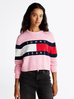Pull décontracté à drapeau colour-block