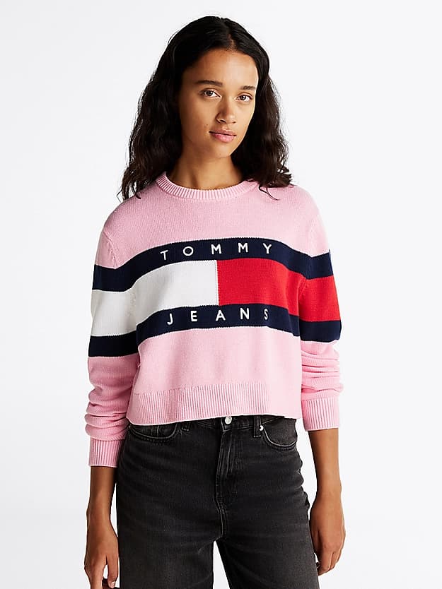 Pull décontracté à drapeau colour-block