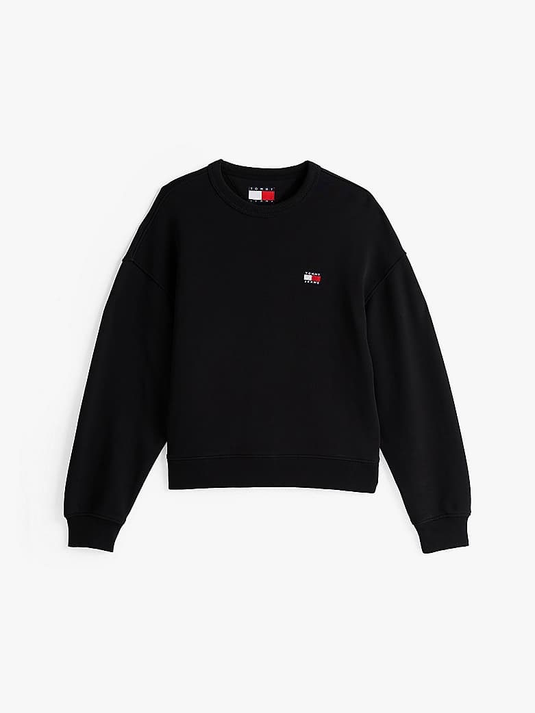Sweat boxy à badge Tommy